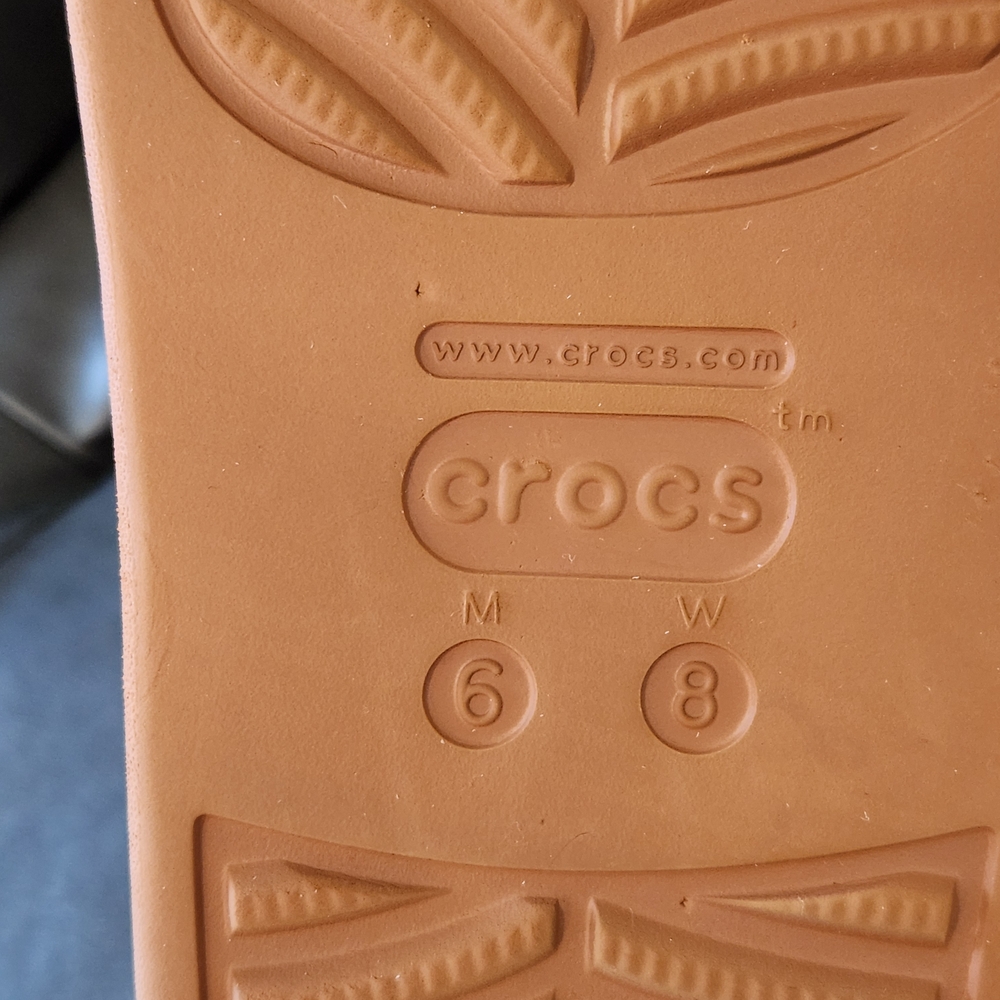 CROCS Women's Slip-On Clogs in Terracotta Orange - Picture 10 of 10